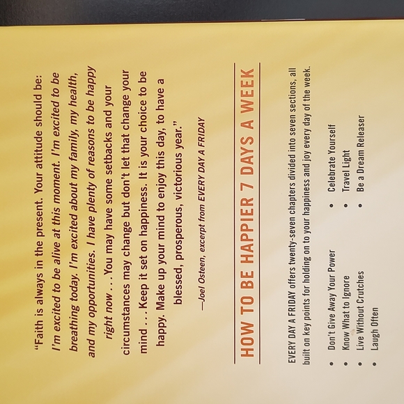 📔2 HARDBACK JOEL OSTEEN BOOKS - Every Day A Friday & Think Better Live Better📔 - Picture 2 of 11